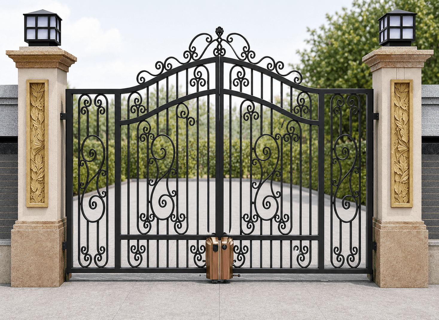Zero Pillar Stress. Installed on New or Old Gates.