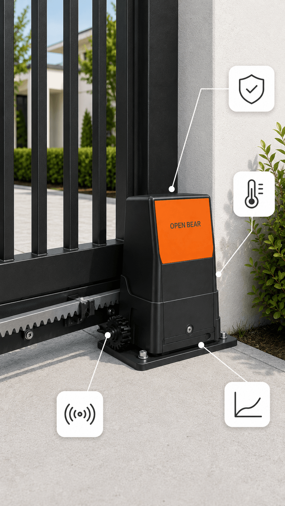 Safety Features Built for Industrial Security Gates.