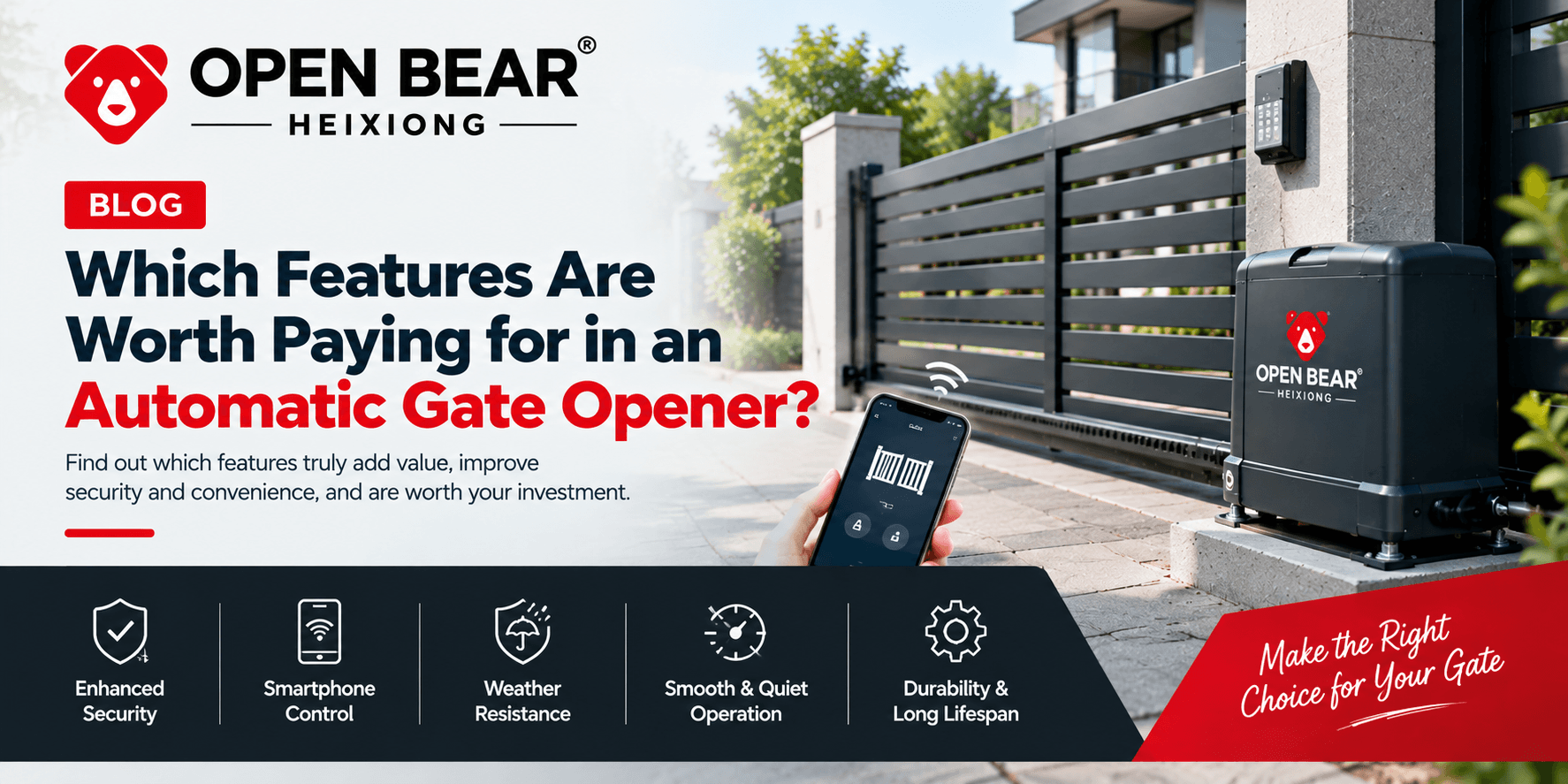 Which Features Are Worth Paying for in an Automatic Gate Opener?