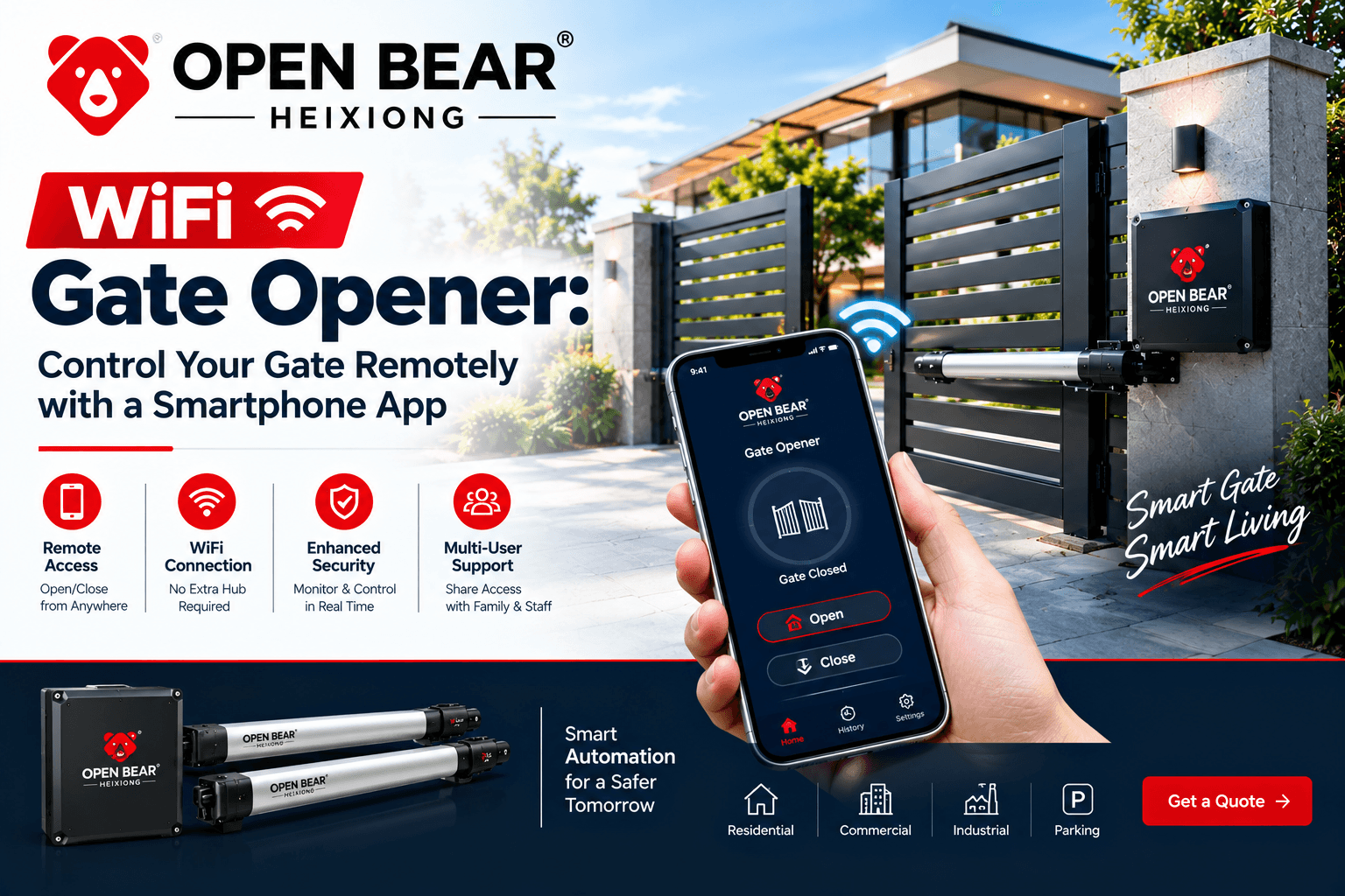 WiFi Gate Opener: Control Your Gate Remotely with a Smartphone App